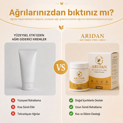 ARIDAN™ - Arı İğnesi Etkili 'Nokta Atışı' Derin Doku Kremi
